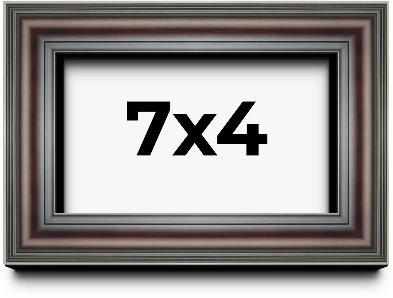 Photo Size Shadow Box 1.75" Deep Brown Frame - UV Acrylic, Backing, Hanging Hardware
